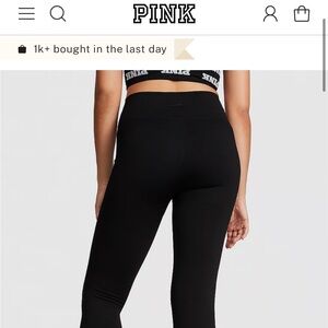 Pink - Black Athletic Leggings M/L